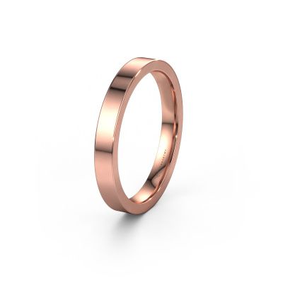 Wedding ring WH0100M13BP 585 rose gold ±0.12x0.08 in