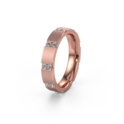 Weddings ring WH2132L14BM 585 rose gold diamond ±0.16x0.09in
