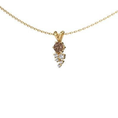 Pendant Royce 585 gold brown diamond 0.25 crt