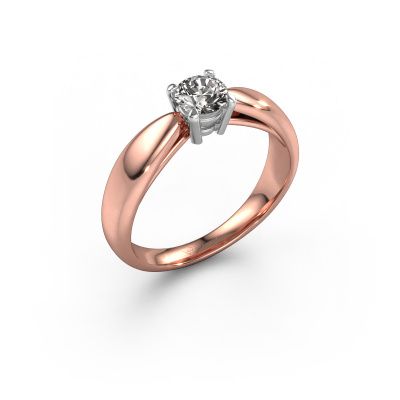 Engagement ring Nichole 585 rose gold diamond 0.40 crt