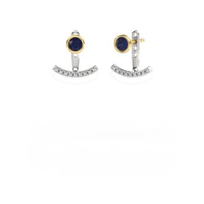 Ohrringe Rosetta 585 Weißgold Saphir 4 mm