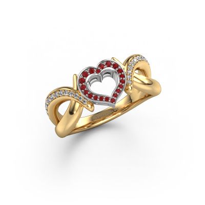 Ring Earlie 2 585 gold ruby 1.1 mm