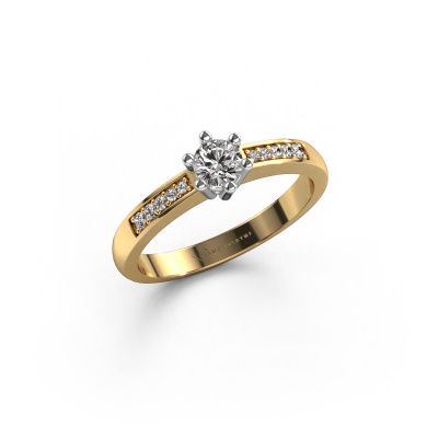 Engagement ring Luna 2 585 gold diamond 0.25 crt