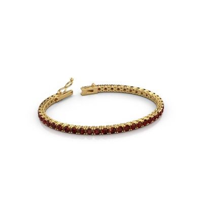 Tennis bracelet Shirley 3.4 585 garnet gold 3.4 mm