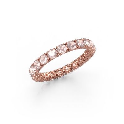 Ring Vivienne 2.9 585 rose gold morganite champagne 2.9 mm