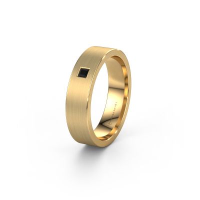 Ehering WH0101L15BMSQ 585 Gold Schwarz Diamant ±5x2 mm