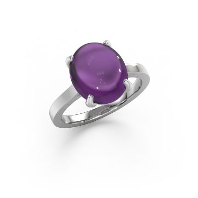 Ring Mallie 1 585 Weißgold Amethyst 7x5 mm
