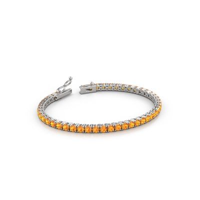 Tennisarmband Shirley 3.4 585 Citrin Weißgold 3.4 mm