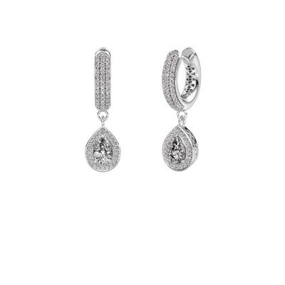 Drop earrings Barbar 2 585 white gold diamond 1.305 crt