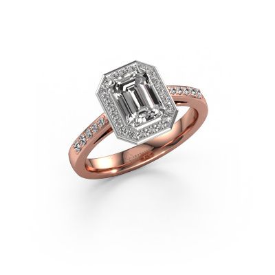 Engagement ring Dodie 2 eme 585 rose gold lab grown diamond 1.102 crt