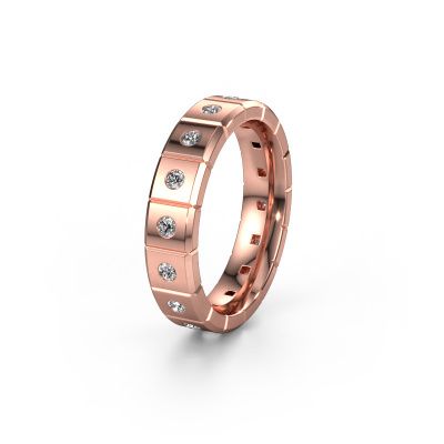 Bague de mariage WH2055L15DP 585 or rose diamant ±5x2.4 mm
