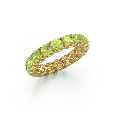 Stackable ring Estee 3.7 585 gold peridot 3.7 mm