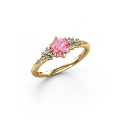 Ring Royce RND 585 gold pink sapphire 5.5 mm