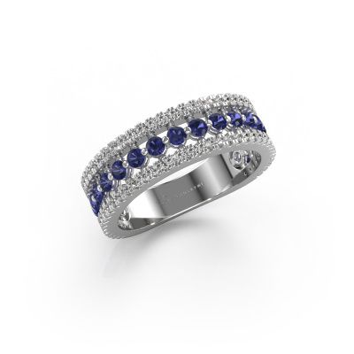 Ring Elizbeth 1 585 white gold sapphire 2 mm
