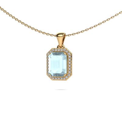 Pendant Dodie 585 gold aquamarine 8x6 mm