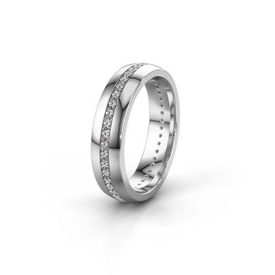 Wedding ring WH0103L25BP 950 platinum diamond ±5x2 mm