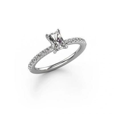 Engagement ring Crystal RAD 2 585 white gold diamond 0.89 crt