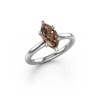 Verlobungsring Simone MRQ 1 585 Weißgold Braun Diamant 1.25 crt
