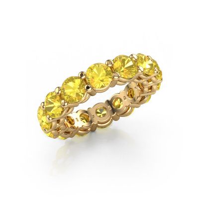 Stackable ring Michelle full 4.7 585 gold yellow sapphire 4.7 mm