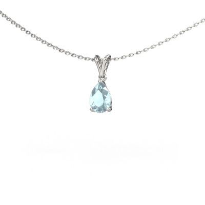 Pendant Sam PER 585 white gold aquamarine 7x5 mm