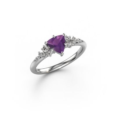 Ring Royce TRI 585 Weißgold Amethyst 6 mm