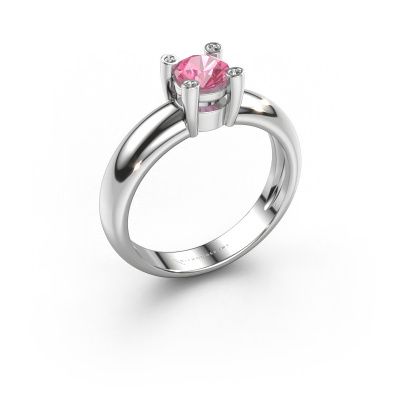 Ring Fleur 585 Weißgold Pink Saphir 4.7 mm