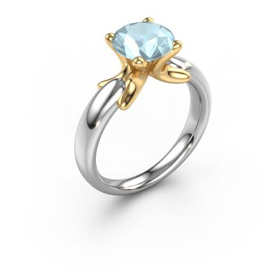 Ring Jodie 585 white gold aquamarine 8 mm