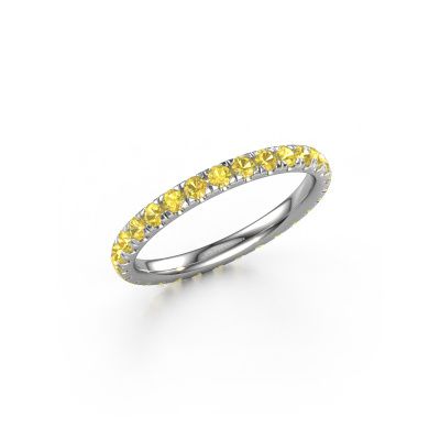 Vorsteckring Jackie 2.0 585 Weißgold Gelb Saphir 2 mm