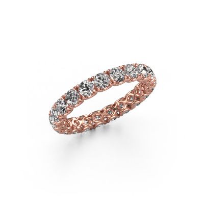 Stackable ring Estee 2.9 585 rose gold lab grown diamond 1.995 crt