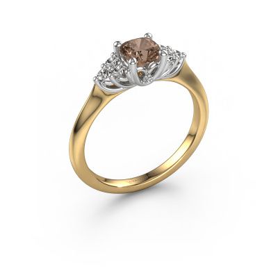 Verlobungsring Felipa CUS 585 Gold Braun Diamant 0.893 crt