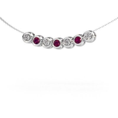 Kette Kim 7 950 Platin Rhodolit 3.4 mm