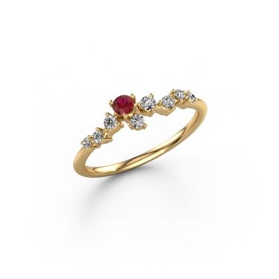 Ring Lexi 585 gold ruby 2.8 mm