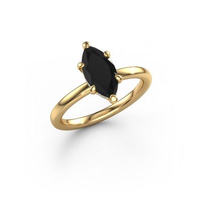 Verlobungsring Simone MRQ 2 585 Gold Schwarz Diamant 1.556 crt