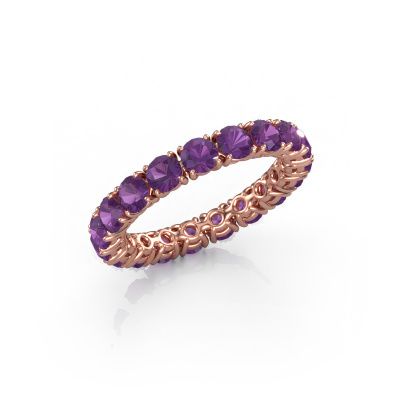 Vorsteckring Vivienne 3.4 585 Roségold Amethyst 3.4 mm