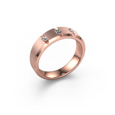 Männerring Justin 585 Roségold Lab-grown Diamant 0.20 crt
