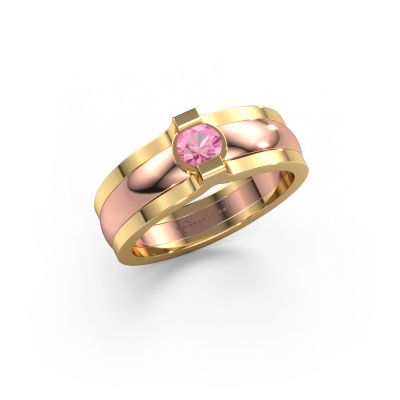 Ring Jade 585 Roségold Pink Saphir 4 mm
