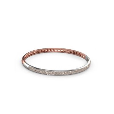 Bangle Emely 4mm 585 rose gold brown diamond 1.178 crt