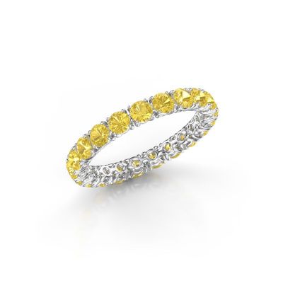 Ring Vivienne 2.9 585 Weißgold Gelb Saphir 2.9 mm