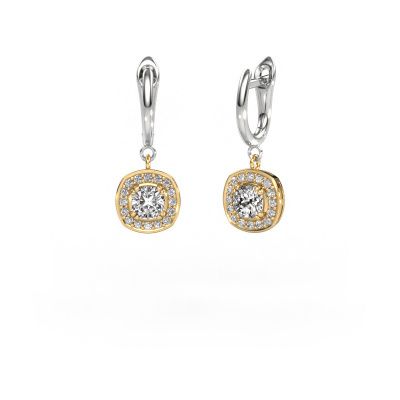 Pendants d'oreilles Marlotte 1 585 or jaune diamant 0.70 crt