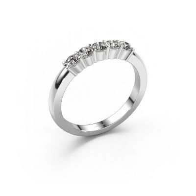 Ring Yasmin 5 950 Platin Zirkonia 3 mm