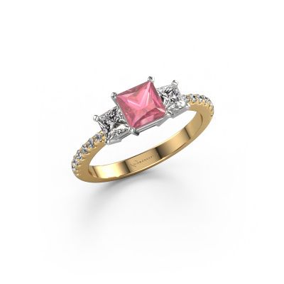 Engagement ring Dorla 585 gold tourmaline pink 5 mm