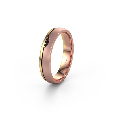 Ehering WH0334L24X 585 Roségold Schwarz Diamant ±4x1.5 mm