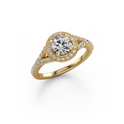 Engagement ring Pamela RND 585 gold lab grown diamond 1.105 crt