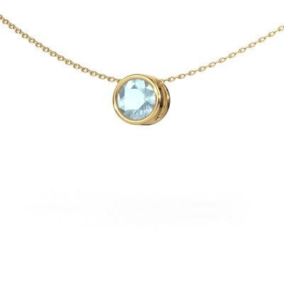 Pendant Lavon RND 585 gold aquamarine 6.5 mm