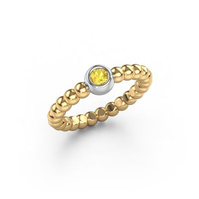 Stackable ring Dini 585 gold yellow sapphire 3 mm