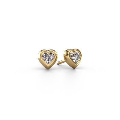 Stud earrings Charlotte 585 gold lab-grown diamond 0.50 crt