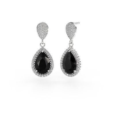 Drop earrings Tilly per 2 950 platinum black diamond 7.89 crt