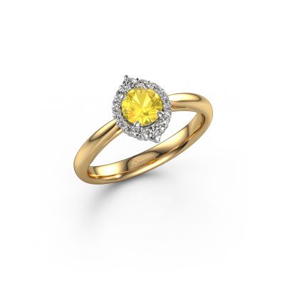 Verlobungsring Tora 585 Gold Gelb Saphir 5 mm