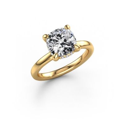 Engagement ring Simone CUS 2 585 gold lab grown diamond 2.59 crt