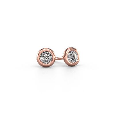 Ohrsteckers Lieke RND 585 Roségold Diamant 0.50 crt